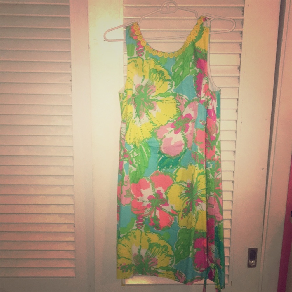 Lilly flower print tank dress